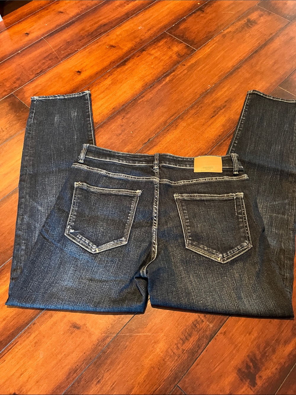 Men’s Dark Blue Straight Leg Jeans - Classic Denim